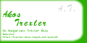 akos trexler business card